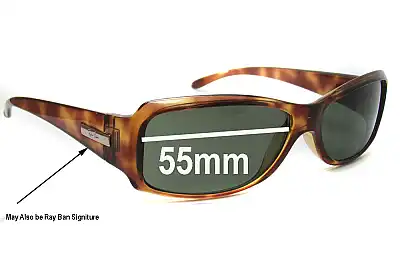 Ray-Ban RB4058 Replacement Lenses 55mm wide 
