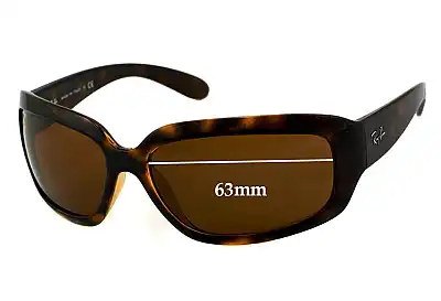 Ray-Ban RB4102 Replacement Lenses 63mm wide 