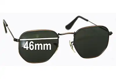 Ray-Ban B&L W0973 Replacement Lenses 46mm wide 