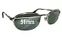 Sunglass Fix Ersatzgläser für Ray-Ban B&L W3078 - 51mm Wide 