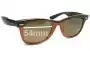 Sunglass Fix Lentes de Repuesto para Ray-Ban B&L Wayfarer USA - 54mm Wide 