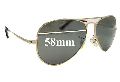 Ray-Ban RB8029-K Replacement Lenses 58mm wide 