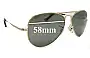 Sunglass Fix Ersatzgläser für Ray-Ban RB8029-K - 58mm Wide 