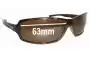 Sunglass Fix Lentilles de Remplacement pour Revo RE4037 Thrive - 63mm Wide 