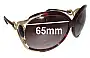 Sunglass Fix Verres de Remplacement pour Roberto Cavalli Perla 443S - 65mm Wide 