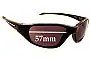 Sunglass Fix Verres de Remplacement pour Rudy Project Graal Fyol - 57mm Wide 