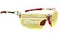 Sunglass Fix Verres de Remplacement pour Rudy Project Noyz - 67mm Wide 