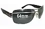 Sunglass Fix Replacement Lenses for Salvatore Ferragamo 1170 - 64mm Wide 