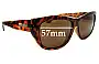 Sunglass Fix Replacement Lenses for Seafolly Ginger - 57mm Wide 
