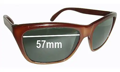 Sunglass Fix Replacement Lenses for Ski Optics Royal - 57mm Wide 