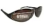 Sunglass Fix Verres de Remplacement pour Smith Slide 01 - 61mm Wide 