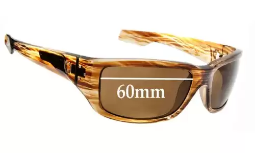 Sunglass Fix Replacement Lenses for Spy Optic Nolen - 60mm Wide 