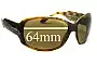 Sunglass Fix Replacement Lenses for Tom Ford Isabella TF46 - 64mm Wide 