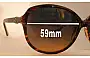 Sunglass Fix Ersatzgläser für Von Zipper Jezebel - 59mm Wide 