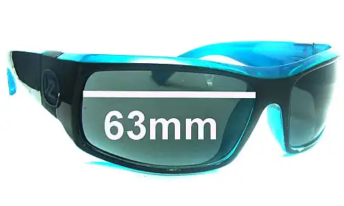 Sunglass Fix Ersatzgläser für Von Zipper Kickstand Older - 63mm Wide 