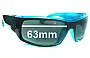 Sunglass Fix Ersatzgläser für Von Zipper Kickstand Older - 63mm Wide 