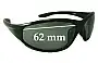 Sunglass Fix Replacement Lenses for Unbranded 21106PL - 62mm Wide 