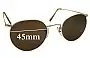 Sunglass Fix Verres de Remplacement pour Algha 20 Vintage - 45mm Wide 
