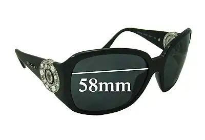 Bvlgari 8008-B Replacement Lenses 58mm wide 