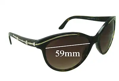 Bvlgari 8088-B Replacement Lenses 59mm wide 