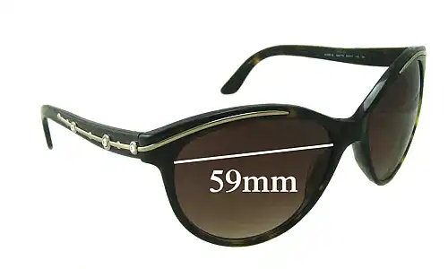 Sunglass Fix Verres de Remplacement pour Bvlgari 8088-B - 59mm Wide 