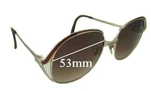 Sunglass Fix Replacement Lenses for Christian Dior CD2145 - 53mm Wide Sunglass Fix Replacement Lenses for Christian Dior CD2145 - 53mm Wide