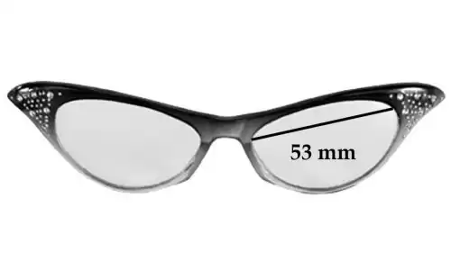 Sunglass Fix Lentes de Repuesto para Dr Peeper S32135 - 53mm Wide 