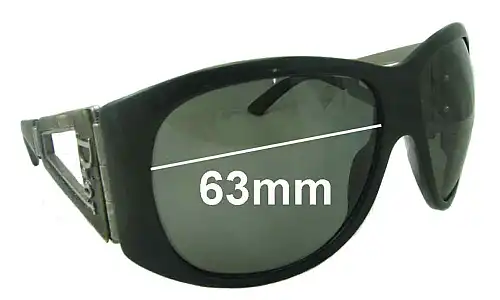 Sunglass Fix Replacement Lenses for Christian Dior Unknown Model - 63mm Wide Christian Dior Unknown Model Replacement Lenses 63mm wide