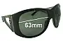 Sunglass Fix Replacement Lenses for Christian Dior Unknown Model - 63mm Wide 