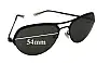 Sunglass Fix Replacement Lenses for Emporio Armani EA9854/S - 54mm Wide 