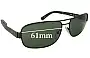 Sunglass Fix Ersatzgläser für Gant GS Fekke - 61mm Wide 