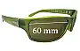 Sunglass Fix Replacement Lenses for Genesis P4311-313 - 60mm Wide 