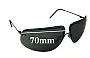 Sunglass Fix Verres de Remplacement pour Hugo Boss 5782 - 70mm Wide 