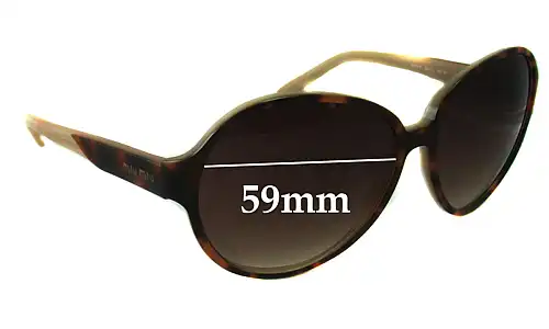 Sunglass Fix Replacement Lenses for Miu Miu SMU16L - 59mm Wide Sunglass Fix Replacement Lenses for Miu Miu SMU16L - 59mm Wide