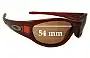 Sunglass Fix Verres de Remplacement pour Oakley Ten Old - 54mm Wide 