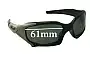 Sunglass Fix Lentes de Repuesto para Oakley Pit Boss - 61mm Wide 