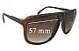 Sunglass Fix Verres de Remplacement pour Unbranded 30201 - 57mm Wide 
