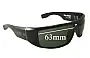 Sunglass Fix Replacement Lenses for Otis Big Deal - 63mm Wide 