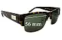 Sunglass Fix Replacement Lenses for Prada SPR11M - 56mm Wide 