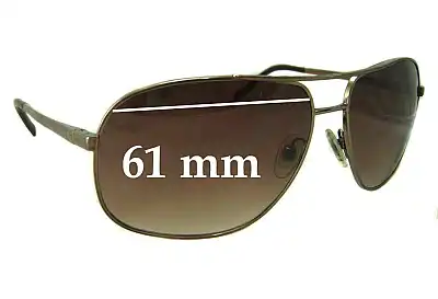 Prada SPR53M Ersatzgläser 61mm wide 