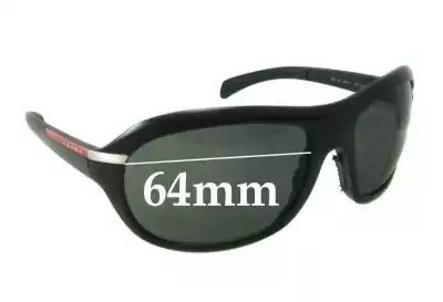 Prada SPS04I Replacement Lenses 64mm wide 