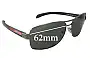 Sunglass Fix Replacement Lenses for Prada SPS50L - 62mm Wide 