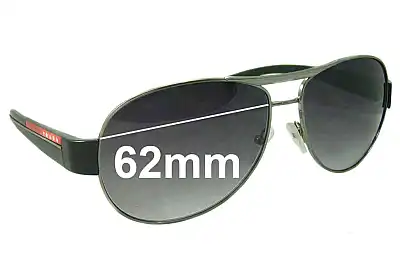 Prada SPS51L & PS51LS Replacement Lenses 62mm wide 