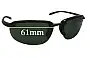 Sunglass Fix Replacement Lenses for Revo Unknown Model - 61mm Wide 
