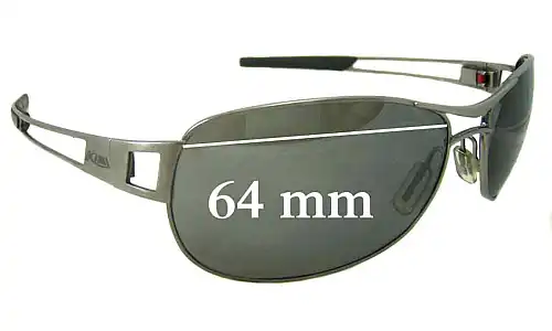 Sunglass Fix Lentes de Repuesto para Tag Heuer Speedway - 64mm Wide 