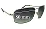 Sunglass Fix Replacement Lenses for Tom Ford Gregoire TF190 - 60mm Wide 