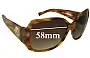 Sunglass Fix Replacement Lenses for Tory Burch TY7004 - 58mm Wide 