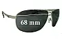 Sunglass Fix Replacement Lenses for Von Zipper Skitch Newer - 68mm Wide 