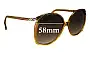 Sunglass Fix Lentes de Repuesto para Christian Dior 2104 - 58mm Wide 