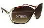 Sunglass Fix Replacement Lenses for Christian Dior Vintage 2056 - 67mm Wide 